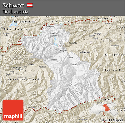 Classic Style Map of Schwaz