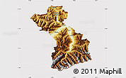 Physical Map of Schwaz, cropped outside