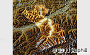 Physical Map of Schwaz, darken