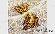 Physical Map of Schwaz, lighten