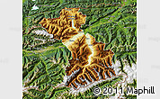Physical Map of Schwaz, satellite outside