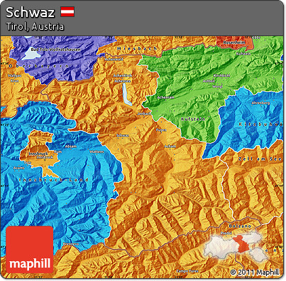 Political Map of Schwaz