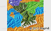 Satellite Map of Schwaz, political outside