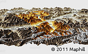 Physical Panoramic Map of Schwaz, semi-desaturated