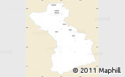Classic Style Simple Map of Schwaz, single color outside