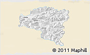 Classic Style 3D Map of Bludenz, single color outside