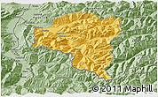 Savanna Style 3D Map of Bludenz