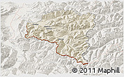 Shaded Relief 3D Map of Bludenz, lighten