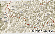 Shaded Relief 3D Map of Bludenz