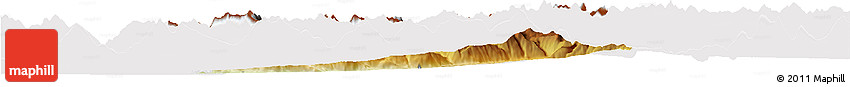 Physical Horizon Map of Bludenz, cropped outside