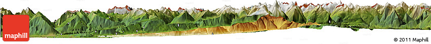 Physical Horizon Map of Bludenz, satellite outside