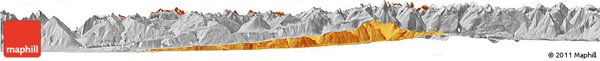 Political Horizon Map of Bludenz, lighten, desaturated