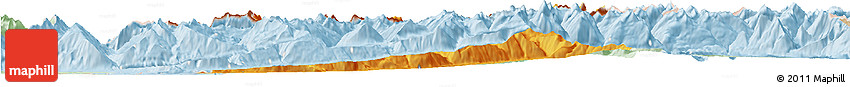 Political Horizon Map of Bludenz, lighten