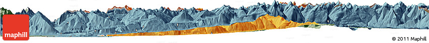 Political Horizon Map of Bludenz, semi-desaturated