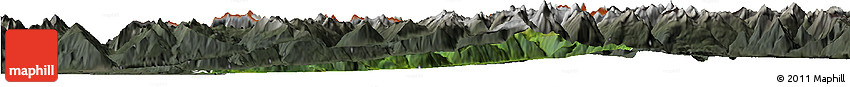 Satellite Horizon Map of Bludenz, darken, semi-desaturated