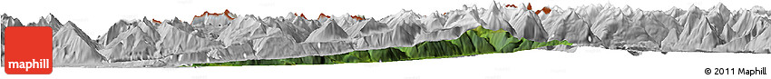 Satellite Horizon Map of Bludenz, lighten, desaturated