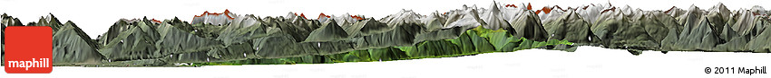 Satellite Horizon Map of Bludenz, semi-desaturated