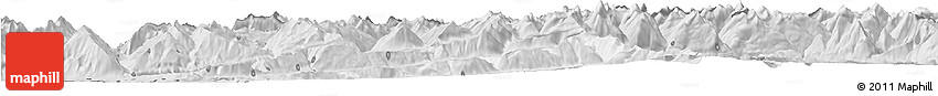 Silver Style Horizon Map of Bludenz
