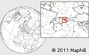 Blank Location Map of Bludenz