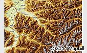 Physical Map of Bludenz