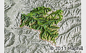 Satellite Map of Bludenz, lighten, semi-desaturated
