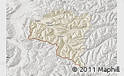Shaded Relief Map of Bludenz, lighten, semi-desaturated