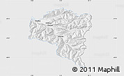 Silver Style Map of Bludenz, single color outside
