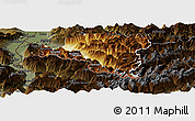 Physical Panoramic Map of Bludenz, darken