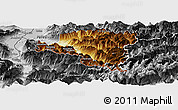 Physical Panoramic Map of Bludenz, desaturated