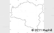 Blank Simple Map of Bludenz, cropped outside, no labels