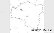 Blank Simple Map of Bludenz, cropped outside