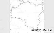 Blank Simple Map of Bludenz, no labels