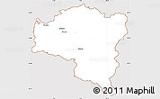 Classic Style Simple Map of Bludenz, cropped outside