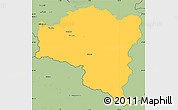 Savanna Style Simple Map of Bludenz