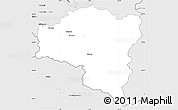 Silver Style Simple Map of Bludenz