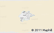 Classic Style 3D Map of Feldkirch, single color outside