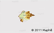 Physical 3D Map of Feldkirch, cropped outside