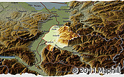 Physical 3D Map of Feldkirch, darken