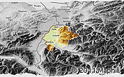Physical 3D Map of Feldkirch, desaturated