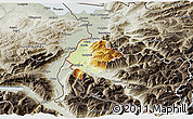 Physical 3D Map of Feldkirch, semi-desaturated