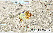 Physical 3D Map of Feldkirch, shaded relief outside