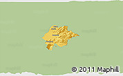 Savanna Style 3D Map of Feldkirch, single color outside