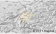 Shaded Relief 3D Map of Feldkirch, desaturated