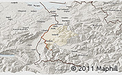 Shaded Relief 3D Map of Feldkirch, semi-desaturated