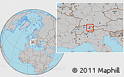 Gray Location Map of Feldkirch