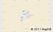Classic Style Map of Feldkirch, single color outside