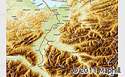 Physical Map of Feldkirch
