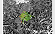 Satellite Map of Feldkirch, desaturated