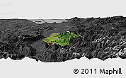 Satellite Panoramic Map of Feldkirch, darken, desaturated