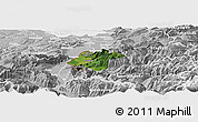 Satellite Panoramic Map of Feldkirch, lighten, desaturated